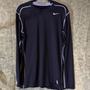 Nike Pro Combat Hyperwarm Mens Black Long Sleeve Tee